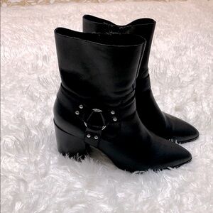 Steve Madden Black Moto Style Boots